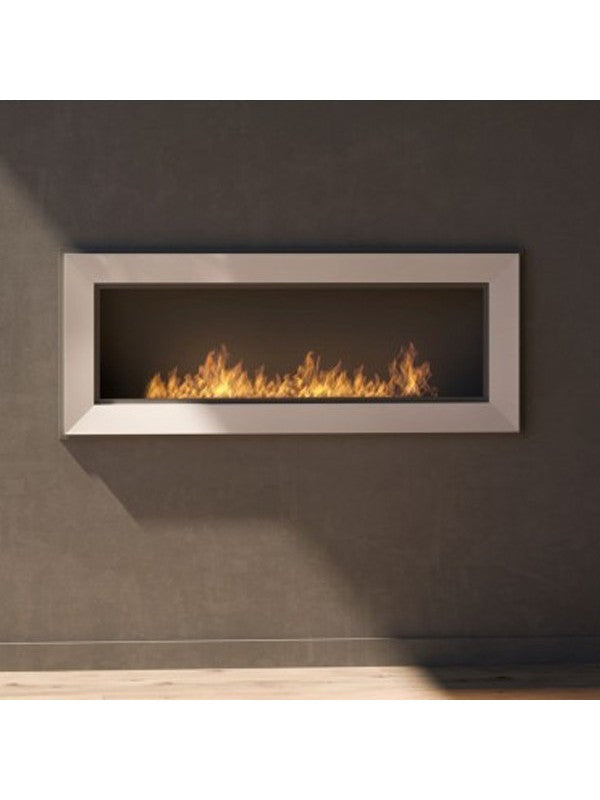 Caminetto a Bioetanolo Frame 1200 SimpleFire da incasso Inox con Vetro