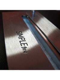 Caminetto a Bioetanolo Frame 1200 SimpleFire da incasso Inox con Vetro