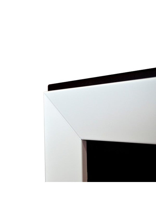 RAME 180 - Biocamino Da Incasso Camino A Bioetanolo Da Parete, colori vari colore Bianco - con Vetro