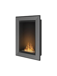Caminetto a Bioetanolo Frame 550 Inox da incasso a parete senza vetro