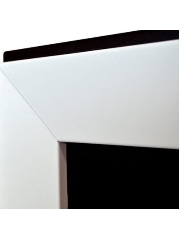 Caminetto a Bioetanolo Frame 550 bianco da incasso a parete senza vetro