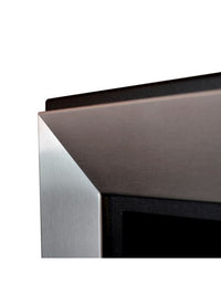 Caminetto a Bioetanolo Frame 550 Inox da incasso a parete senza vetro