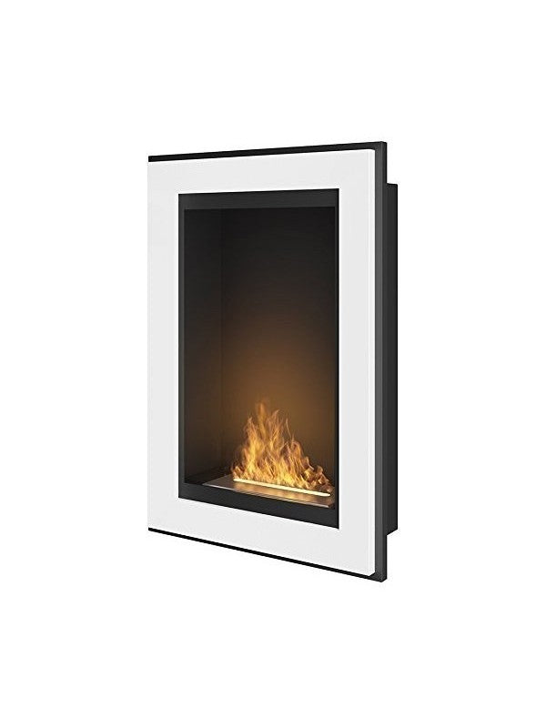 Caminetto a Bioetanolo Frame 550 SimpleFire da incasso Bianco con Vetro