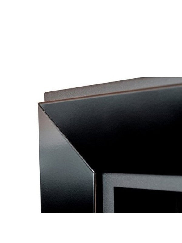 Caminetto a Bioetanolo Frame 550 nero opaco da incasso a parete senza vetro