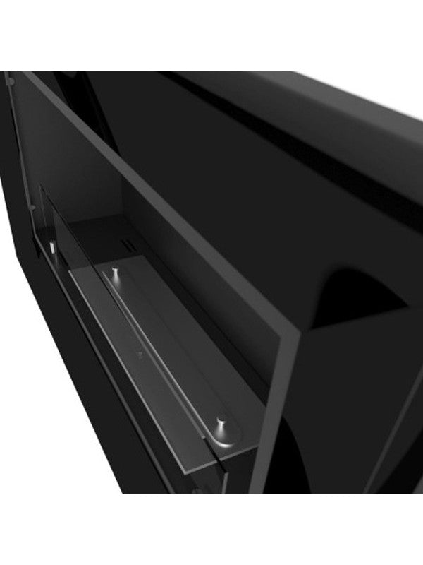 RAME 900 - Biocamino da incasso camino a bioetanolo da parete, vari colori - Inox - con Vetro