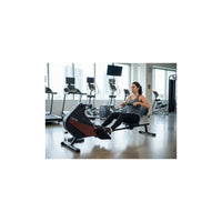 Vogatore per esercizi con trazione centrale - O'Fitness - Contatore a 5 funzioni - Ruota magnetica: 5 Kg