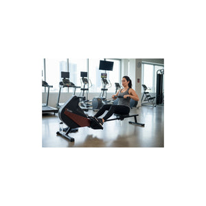 Vogatore per esercizi con trazione centrale - O'Fitness - Contatore a 5 funzioni - Ruota magnetica: 5 Kg