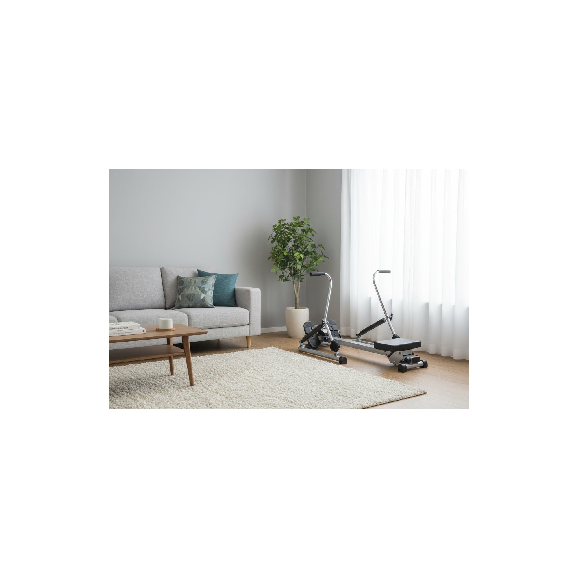 Vogatore scandinavo - O'fitness - Contatore a 5 funzioni - Acciaio