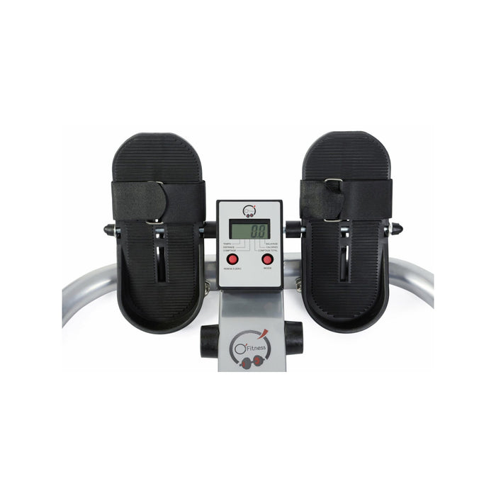 Vogatore scandinavo - O'fitness - Contatore a 5 funzioni - Acciaio