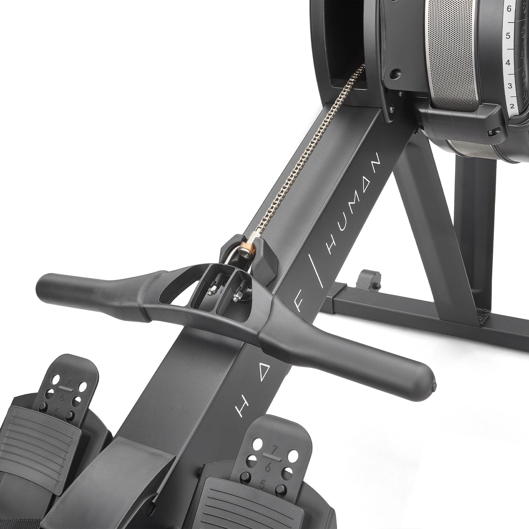 Vogatore Air Fitness - Half Human - Schermo LCD con 8 programmi - Casa/Appartamento - Connessione Bluetooth / App