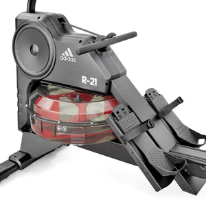 Rameur de Fitness à Eau - Adidas - Maison/Appartement - Modèle R-21 - Ecran LED - 7 niveaux d'eau