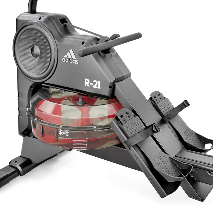 Rameur de Fitness à Eau - Adidas - Maison/Appartement - Modèle R-21 - Ecran LED - 7 niveaux d'eau