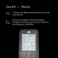 Rameur de Fitness à Eau - Adidas - Maison/Appartement - Modèle R-21 - Ecran LED - 7 niveaux d'eau