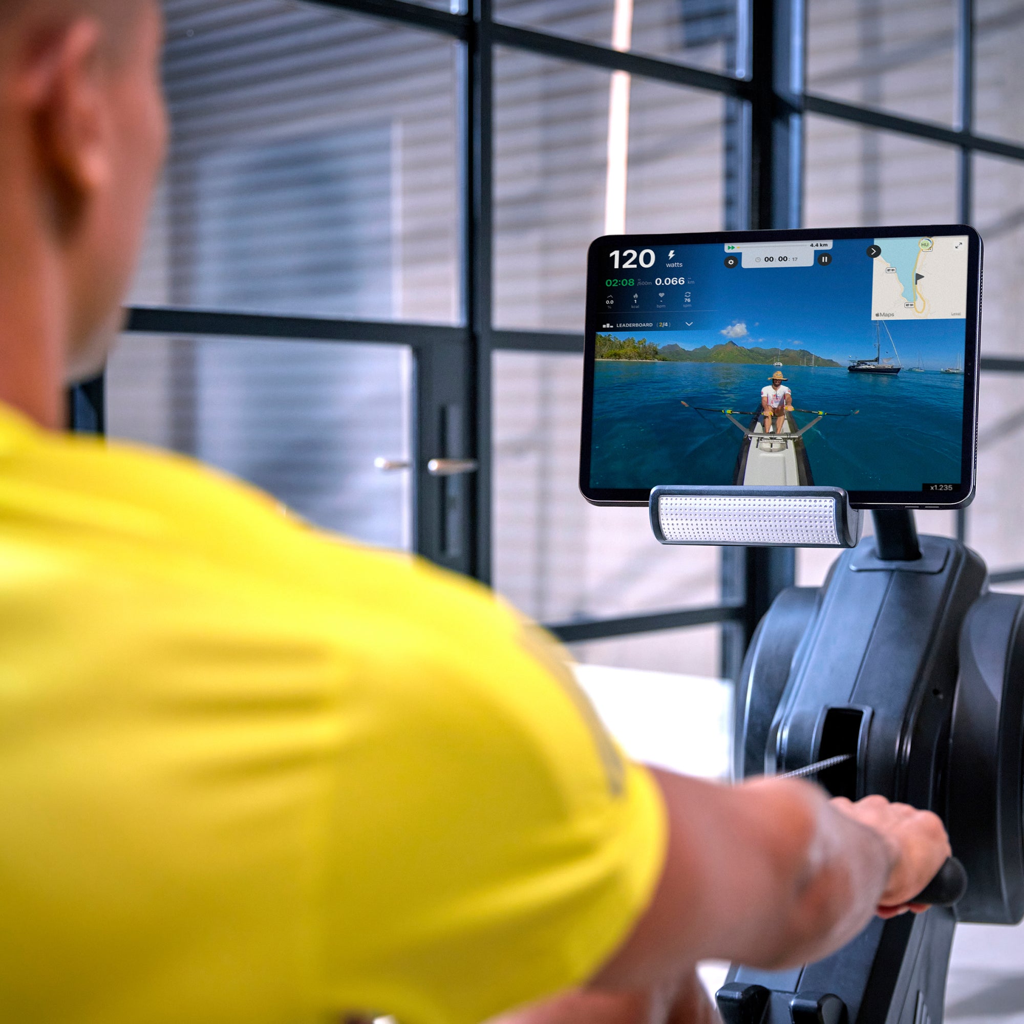 Rameur de Fitness - Adidas - Maison/Appartement - Modèle R-21x - Ecran LED - 16 niveaux de résistance