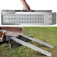 IDMarket - Rampa di carico set 2 pz pieghevole rampe in acciaio zincato