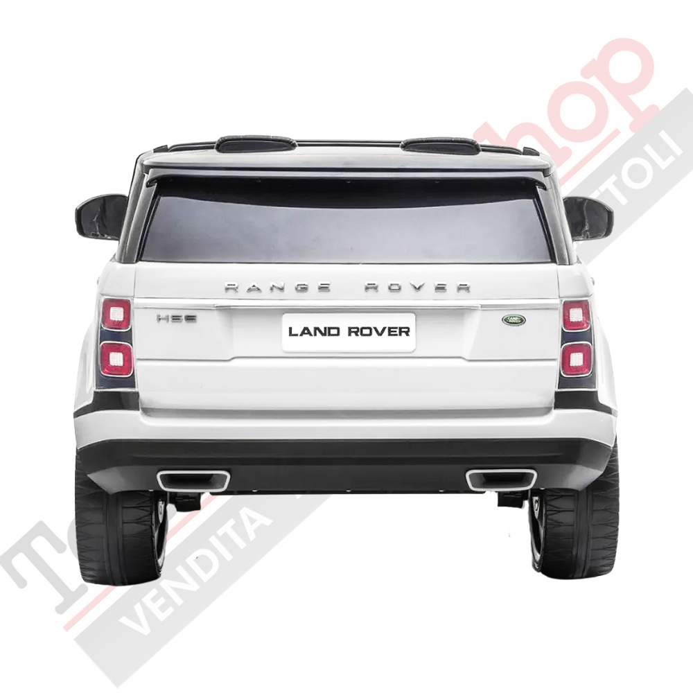 Auto Elettrica Per Bambini Land Rover Range Rover Full Optional -Bianco