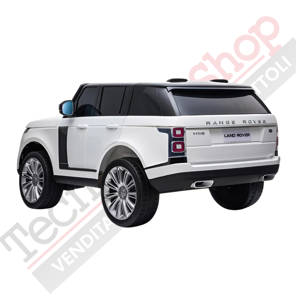 Auto Elettrica Per Bambini Land Rover Range Rover Full Optional -Bianco
