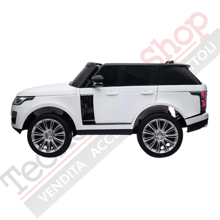 Auto Elettrica Per Bambini Land Rover Range Rover Full Optional -Bianco