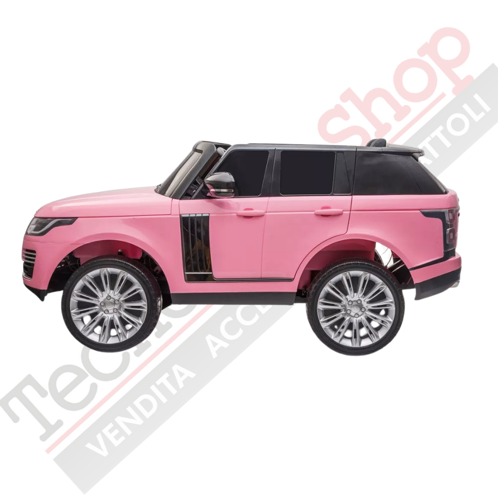 Auto Elettrica Per Bambini Land Rover Range Rover Full Optional-Rosa