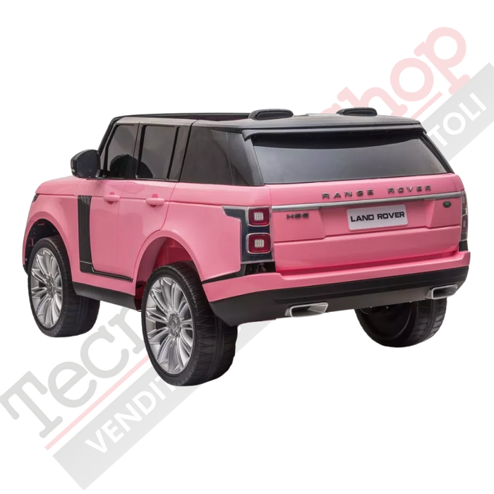 Auto Elettrica Per Bambini Land Rover Range Rover Full Optional-Rosa