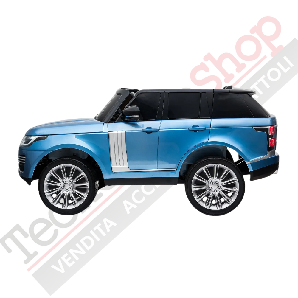 Auto Elettrica Per Bambini Land Rover Range Rover Full Optional MP4 -  Verniciato Blu