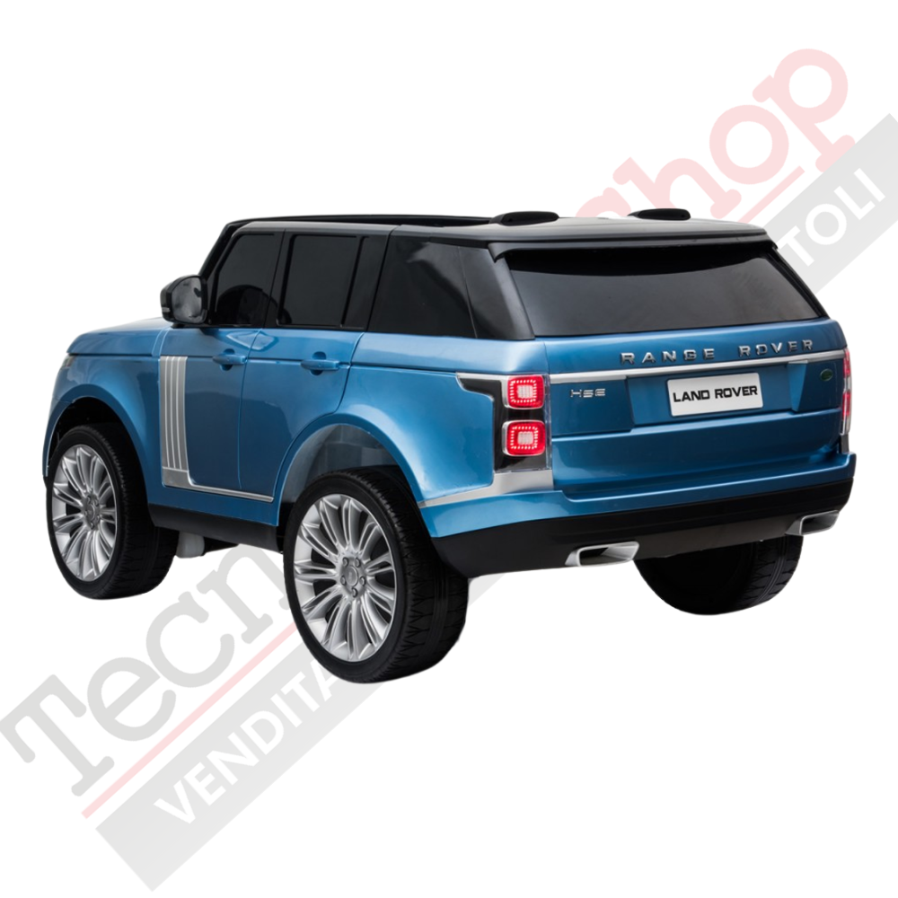 Auto Elettrica Per Bambini Land Rover Range Rover Full Optional MP4 -  Verniciato Blu