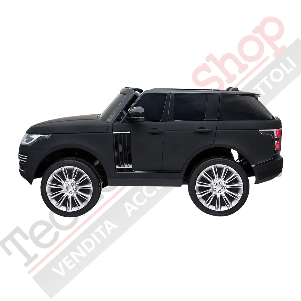 Auto Elettrica Per Bambini Land Rover Range Rover Full Optional MP4 - Verniciato Nero