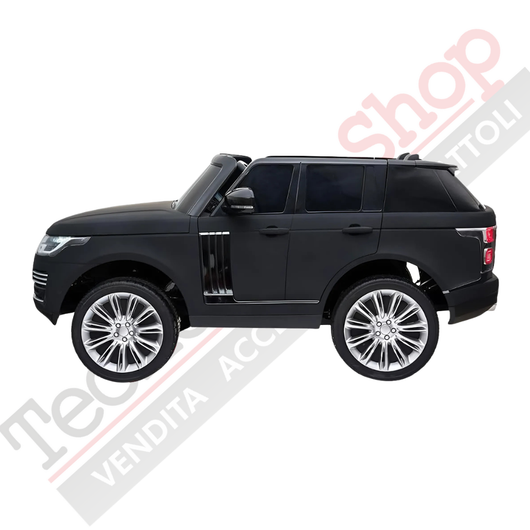 Auto Elettrica Per Bambini Land Rover Range Rover Full Optional MP4 - Verniciato Nero