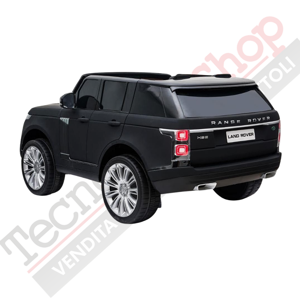 Auto Elettrica Per Bambini Land Rover Range Rover Full Optional MP4 - Verniciato Nero