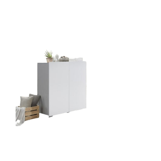 Mobile a doppie porte TINY – 100x120 cm – Colore bianco – Design moderno