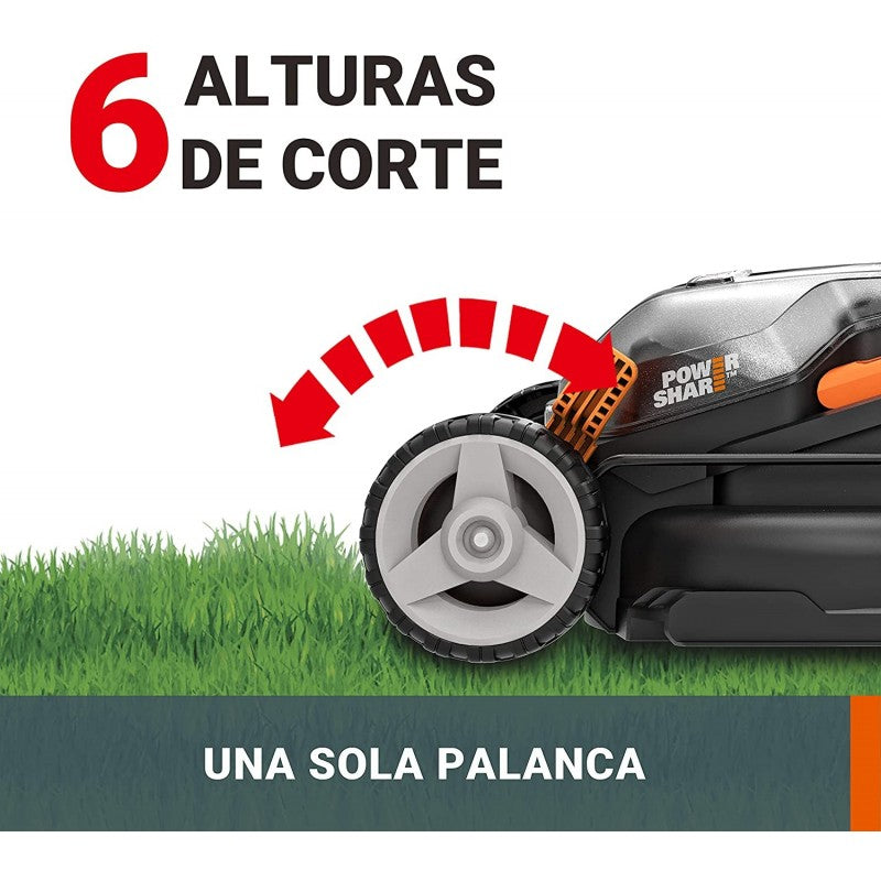 Rasaerba Batteria 2 X 20V/4,0 Ah Lithio Caricabatteria Doppio Rapido Worx Wg779E.1