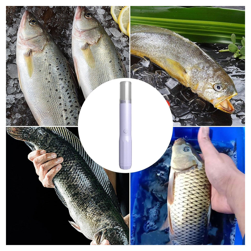 Trade Shop - Raschietto Disincrostante Elettrico Per Squame Pesce Strumento Per Raschiare Portatile -
