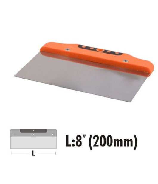 Raschietto Spatola In Acciaio Con Impugnatura Bicolore 8â€³ 200mm Ferramenta 90450         