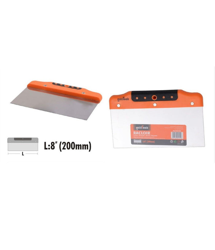 Raschietto Spatola In Acciaio Con Impugnatura Bicolore 8â€³ 200mm Ferramenta 90450         