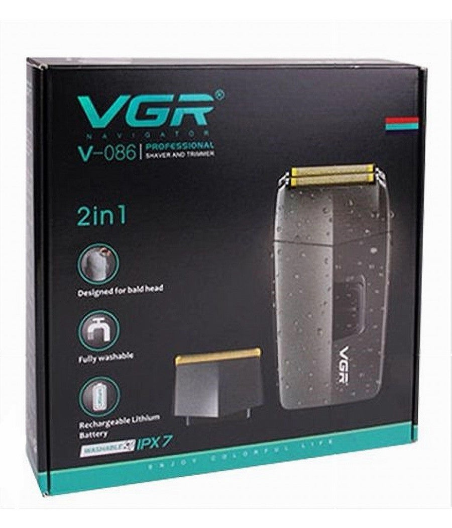 Rasoio 2in1 Tagliacapelli A Batteria Ricaricabile Senza Fili Per Barba Usb V-086         