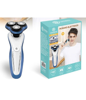 Rasoio 3 Testine Elettrico Ricaricabile Uomo Regolazione Barba Baffi Peli Tx-9174         
