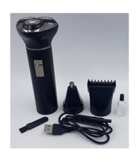 Rasoio 3in1 Clipper Rifinitore Peli Naso Barba Q-l8007 Batteria Ricaricabile Usb         