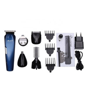 Rasoio 8in1 Gm596 Batteria Ricaricabile Trimmer Kit Cura Uomo Tagliacapelli Barba         
