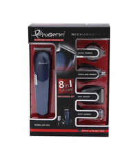 Rasoio 8in1 Gm596 Batteria Ricaricabile Trimmer Kit Cura Uomo Tagliacapelli Barba         