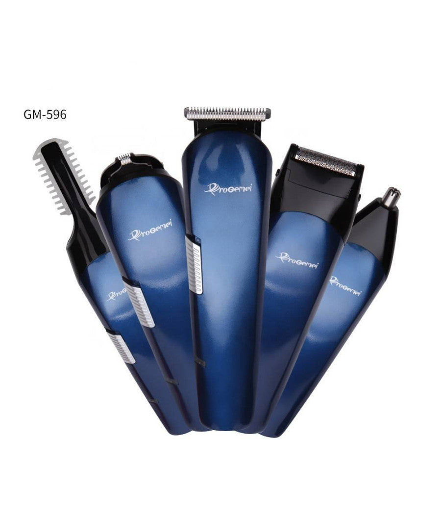 Rasoio 8in1 Gm596 Batteria Ricaricabile Trimmer Kit Cura Uomo Tagliacapelli Barba         