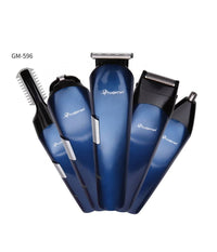 Rasoio 8in1 Gm596 Batteria Ricaricabile Trimmer Kit Cura Uomo Tagliacapelli Barba         