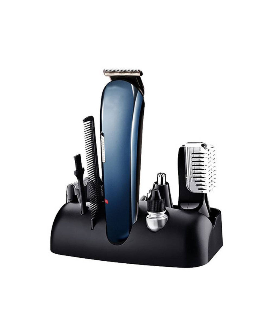 Rasoio 8in1 Gm596 Batteria Ricaricabile Trimmer Kit Cura Uomo Tagliacapelli Barba         