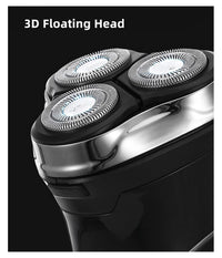 Rasoio A Triple Testine Rotanti Trimmer Barba Cordless Impermeabile Display V318         