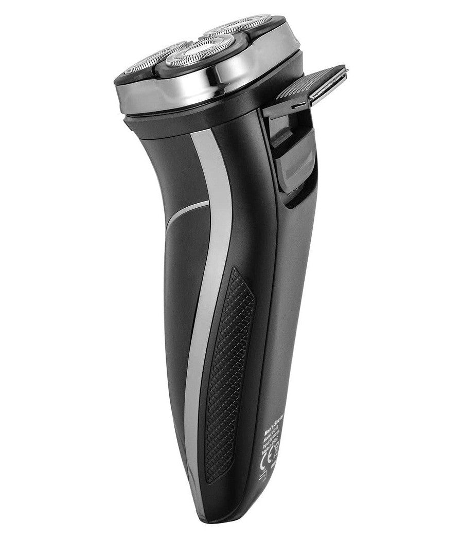 Rasoio A Triple Testine Rotanti Trimmer Barba Cordless Impermeabile Display V318         