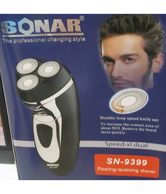 Rasoio Da Barba Con Doppia Velocita' Impermeabile Ricaricabile 3w 3 Testine         