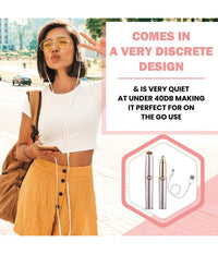 Rasoio Depilazione Rimozione Regolatore Indolore Sopracciglia Con Luce A Batteria         