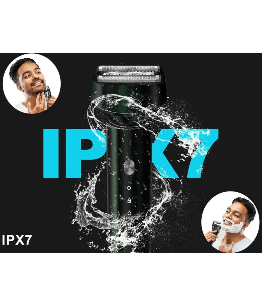 Rasoio Elettrico 3 Lame Ipx7 Impermeabile Usb Ricaricabile Indicatore Led V-380         