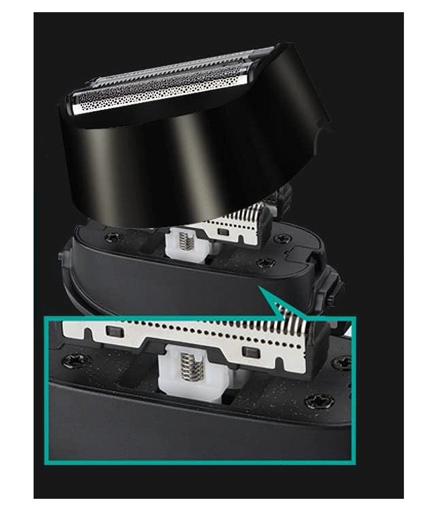 Rasoio Elettrico 3 Lame Ipx7 Impermeabile Usb Ricaricabile Indicatore Led V-380         