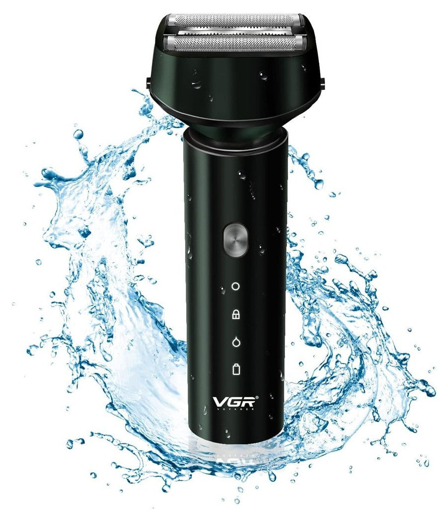 Rasoio Elettrico 3 Lame Ipx7 Impermeabile Usb Ricaricabile Indicatore Led V-380         