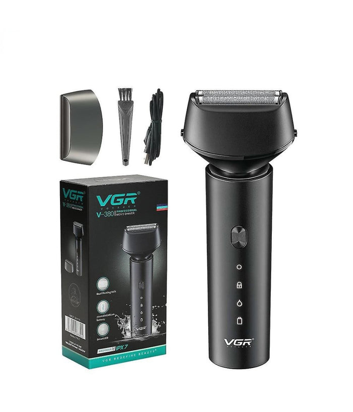 Rasoio Elettrico 3 Lame Ipx7 Impermeabile Usb Ricaricabile Indicatore Led V-380         